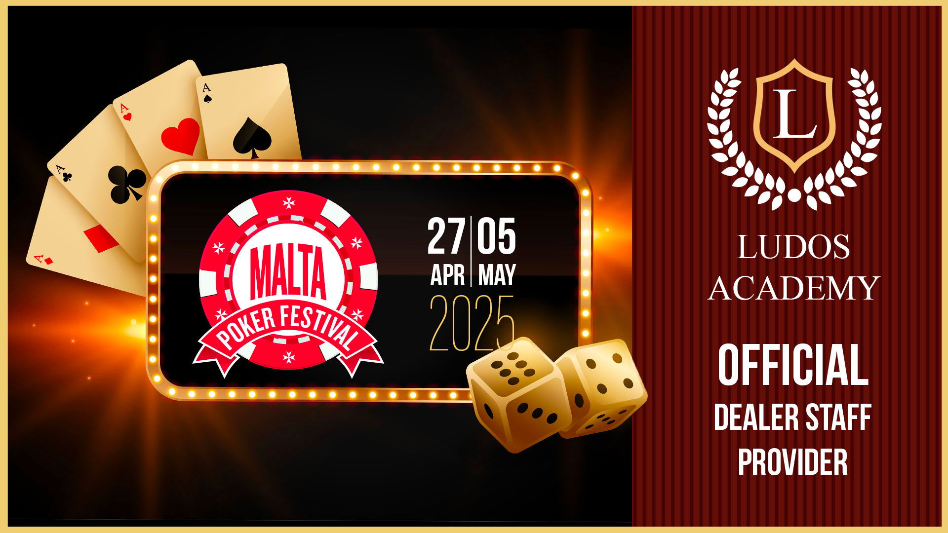 LUDOS ACADEMY: CONFERMATA DEALER STAFF AL MALTA POKER FESTIVAL 2025