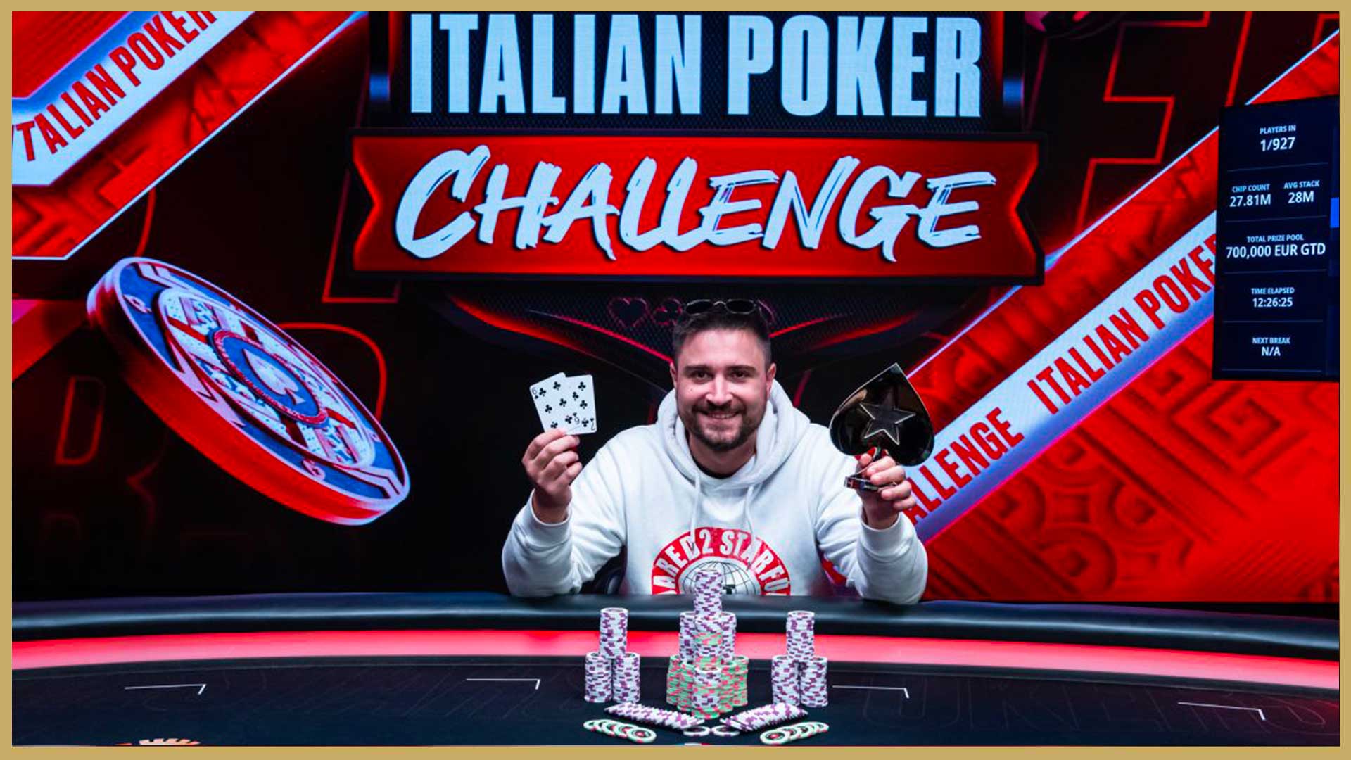 Italian Poker Challenge: a Campione la tappa dal 17 al 23 Marzo con €700k GTD